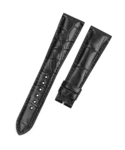 Handmade Replacement Black Croco Leather Strap for your watch